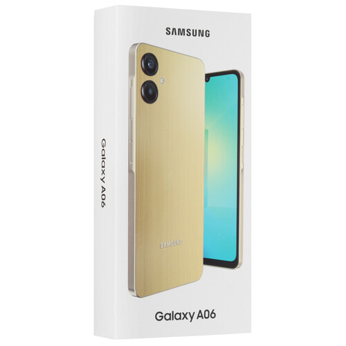 Купить 6.7" Смартфон Samsung Galaxy A06 128 ГБ золотистый  5601703. Характеристики, отзывы и цены в Донецке