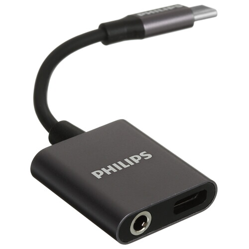 Купить Кабель   Philips USB Type-C - jack 3.5 мм, USB Type-C черный  5604547. Характеристики, отзывы и цены в Донецке