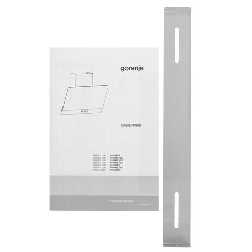 Купить Вытяжка наклонная Gorenje WHI649EXGW белый/белый  9073694. Характеристики, отзывы и цены в Донецке