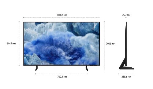Купить 50" (125 см) Телевизор Samsung QE50Q8FAAUXRU серый  5622900. Характеристики, отзывы и цены в Донецке