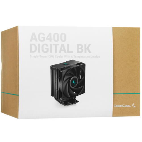 Купить Кулер для процессора DEEPCOOL AG400 DIGITAL BK  5442236. Характеристики, отзывы и цены в Донецке