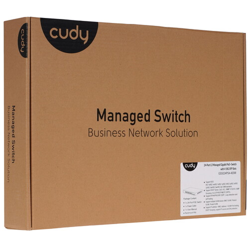 Купить Коммутатор Cudy GS5024PS4-400W  9159433. Характеристики, отзывы и цены в Донецке