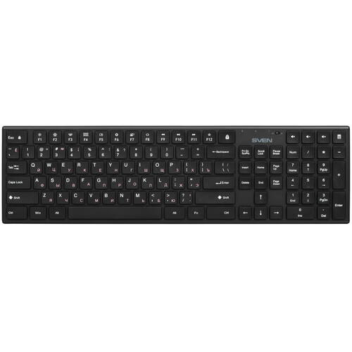 Купить Клавиатура+мышь беспроводная   SVEN KB-C2550W черный  9087983. Характеристики, отзывы и цены в Донецке