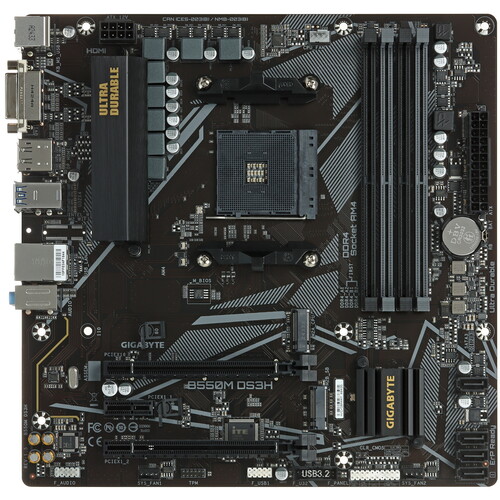 Купить Материнская плата GIGABYTE B550M DS3H (rev. 1.5)  5624564. Характеристики, отзывы и цены в Донецке