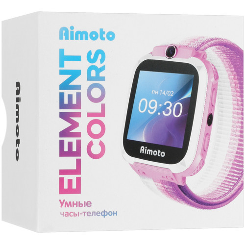 Купить Детские часы Кнопка Жизни Aimoto Element Colors розовый  5420255. Характеристики, отзывы и цены в Донецке