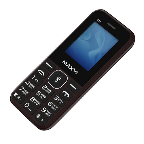 Купить Сотовый телефон Maxvi C27 коричневый/черный  9940871. Характеристики, отзывы и цены в Донецке