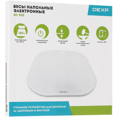 Купить Весы DEXP SC-905 белый  5419085. Характеристики, отзывы и цены в Донецке