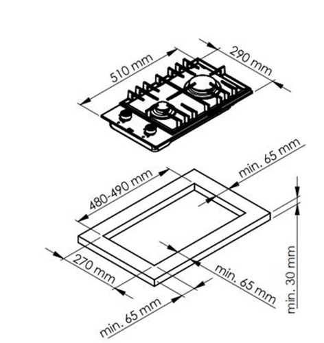 Купить Газовая варочная поверхность Jacky's JH GW331  9243834. Характеристики, отзывы и цены в Донецке
