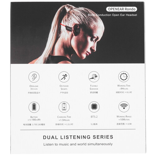 Купить Беспроводные наушники ZDK Openear Rondo черный 2023  9148431. Характеристики, отзывы и цены в Донецке