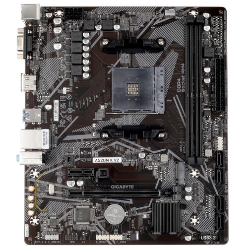 Купить Материнская плата GIGABYTE A520M K V2  5094971. Характеристики, отзывы и цены в Донецке