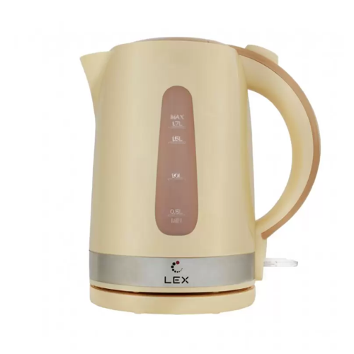 Купить Электрочайник LEX LX 30028-3 бежевый  5361009. Характеристики, отзывы и цены в Донецке