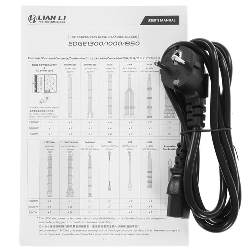 Купить Блок питания LIAN LI EDGE 850W [G9P.EG0850.BE00.RU] черный  5606165. Характеристики, отзывы и цены в Донецке