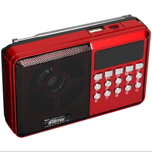 Купить Радиоприемник Ritmix RPR-002 красный  9071564. Характеристики, отзывы и цены в Донецке