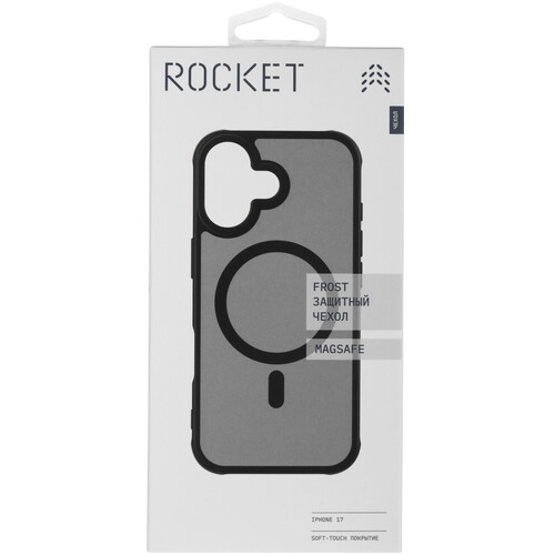 Купить Накладка  Rocket Frost для Apple iPhone 17 черный  5639062. Характеристики, отзывы и цены в Донецке