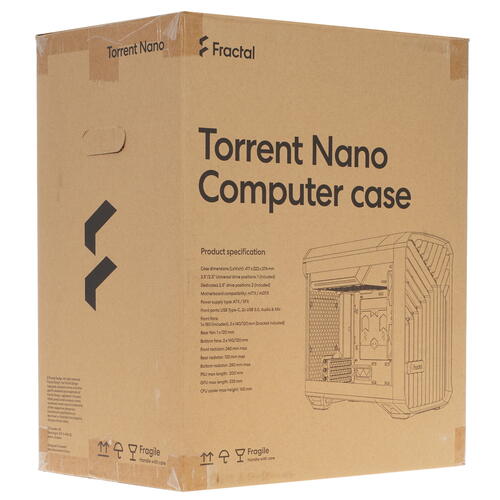 Купить Корпус Fractal Design Torrent Nano  5009314. Характеристики, отзывы и цены в Донецке