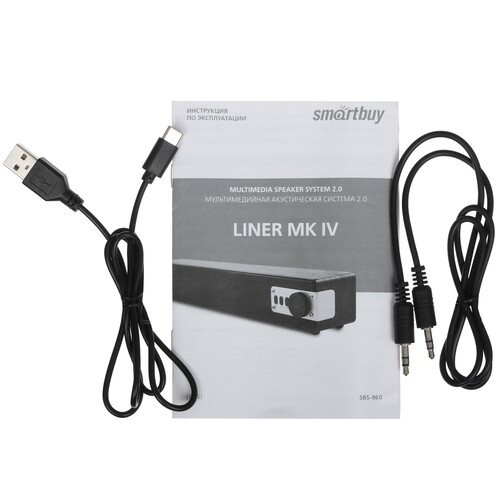 Купить Портативная колонка Smartbuy LINER MK IV, черный  5366382. Характеристики, отзывы и цены в Донецке