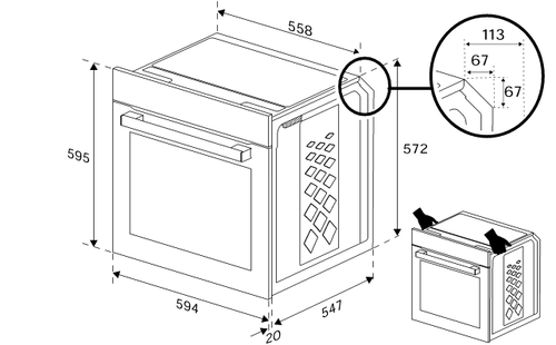 Купить Электрический духовой шкаф Hotpoint HFE8 1224 H IX серебристый  9313181. Характеристики, отзывы и цены в Донецке
