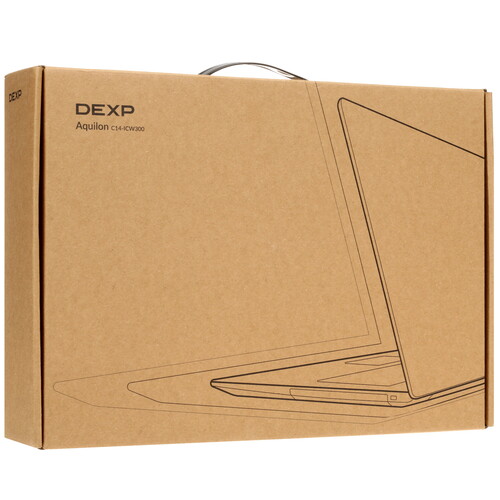 Купить 14.1" Ноутбук DEXP Aquilon серебристый  5428278. Характеристики, отзывы и цены в Донецке