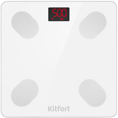 Купить Весы Kitfort КТ-839 белый  9164781. Характеристики, отзывы и цены в Донецке