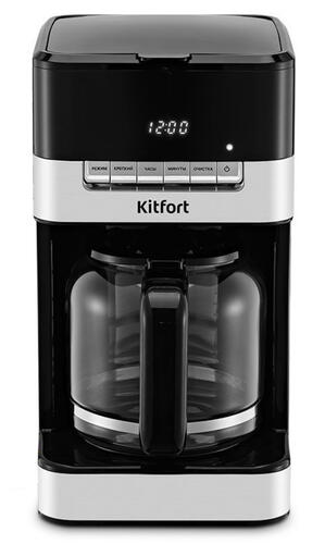 Купить Кофеварка капельная Kitfort КТ-7203 черный  9110294. Характеристики, отзывы и цены в Донецке