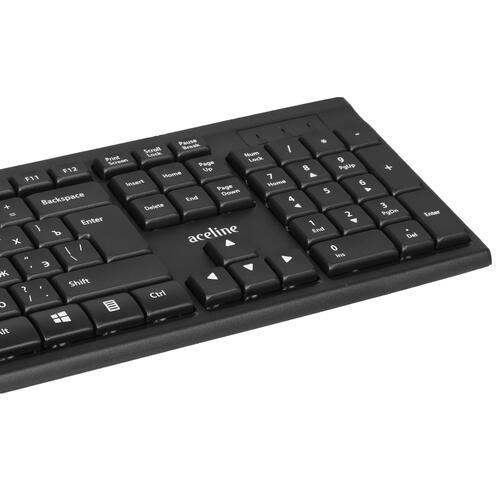 Купить Клавиатура проводная Aceline K-403BU  4856684. Характеристики, отзывы и цены в Донецке