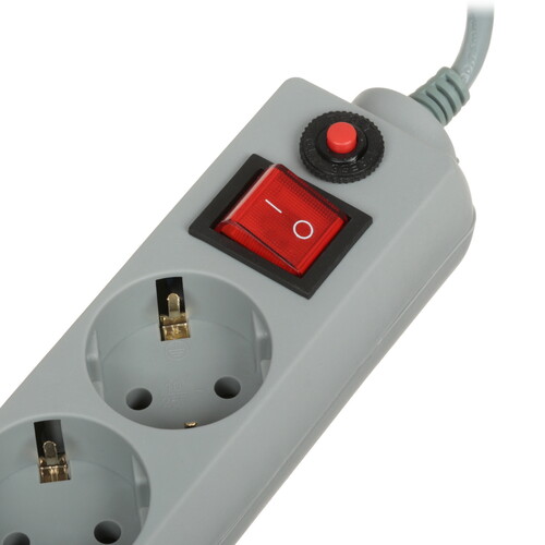 Купить Сетевой фильтр Perfeo POWER+ PF-PP-6/5.0-G серый  9172314. Характеристики, отзывы и цены в Донецке