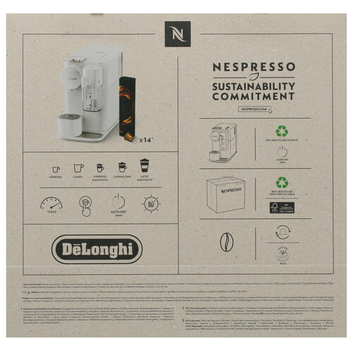 Купить Кофемашина капсульная Delonghi -NESPRESSO EN510.W  5344663. Характеристики, отзывы и цены в Донецке
