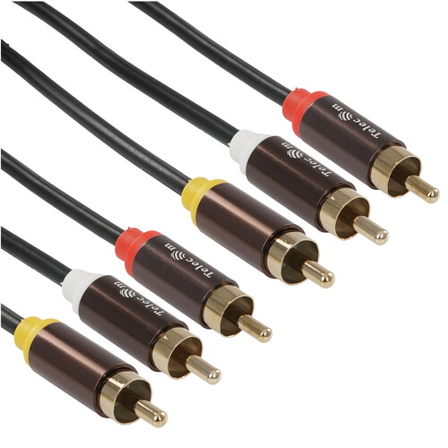 Купить Кабель   Telecom 3RCA - 3RCA черный  5602589. Характеристики, отзывы и цены в Донецке