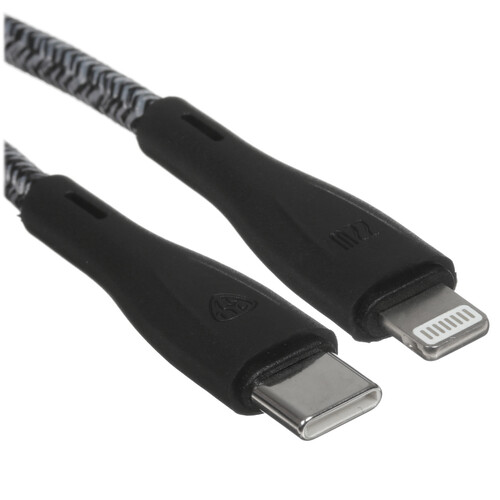Купить Кабель круглый BY Lightning 8-pin - USB Type-C черный 1 м  5482110. Характеристики, отзывы и цены в Донецке