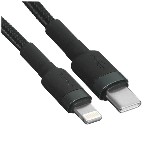 Купить Кабель круглый Baseus Lightning 8-pin - USB Type-C черный 1 м  5482554. Характеристики, отзывы и цены в Донецке