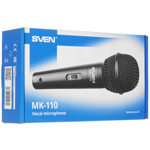 Купить Микрофон SVEN MK-110 черный  9201302. Характеристики, отзывы и цены в Донецке