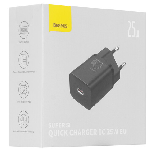 Купить Сетевое зарядное устройство Baseus Super Si Quick Charger черный  5072999. Характеристики, отзывы и цены в Донецке