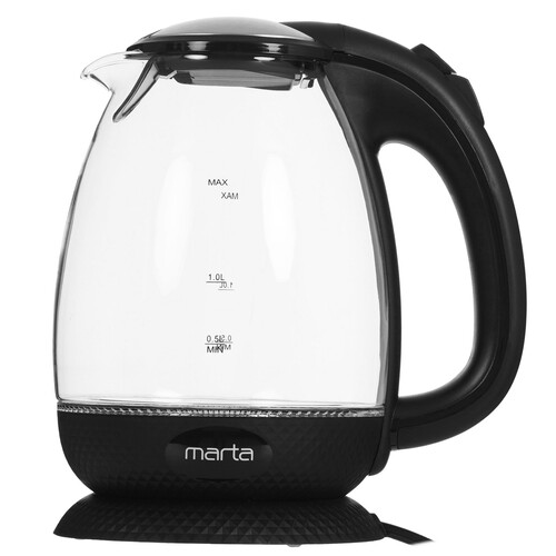 Купить Электрочайник MARTA MT-4625 черный  9058565. Характеристики, отзывы и цены в Донецке