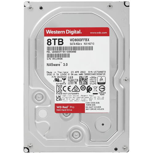 Купить 8 ТБ Жесткий диск WD Red Pro [WD8003FFBX]  5072008. Характеристики, отзывы и цены в Донецке