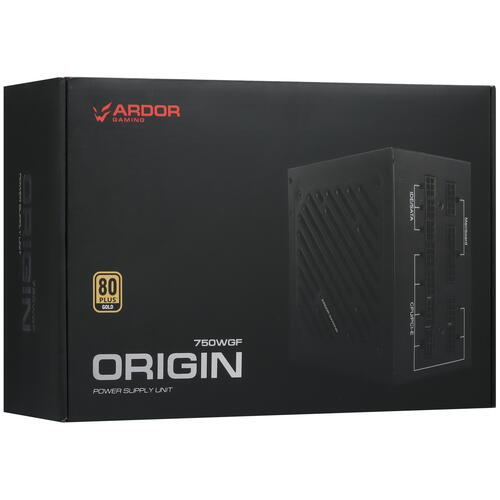 Купить Блок питания ARDOR GAMING ORIGIN 750WGF  черный  9031870. Характеристики, отзывы и цены в Донецке