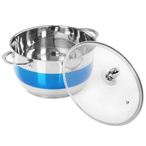 Купить Кастрюля Rainstahl RS\CS 1818-24 5.9 л 24 см синий  9151788. Характеристики, отзывы и цены в Донецке