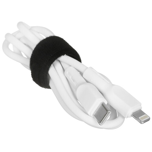 Купить Кабель питания круглый BoraSCO Lightning 8-pin - USB Type-C белый 1 м  5641711. Характеристики, отзывы и цены в Донецке