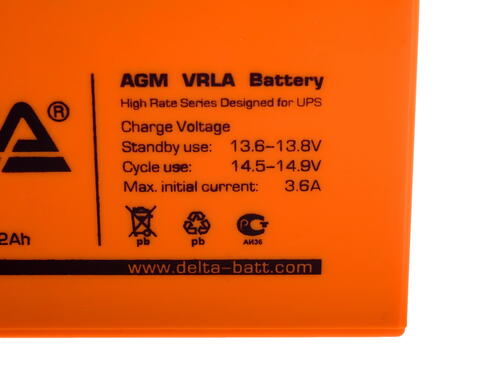 Купить Аккумуляторная батарея для ИБП Delta HR 12-12  0150951. Характеристики, отзывы и цены в Донецке