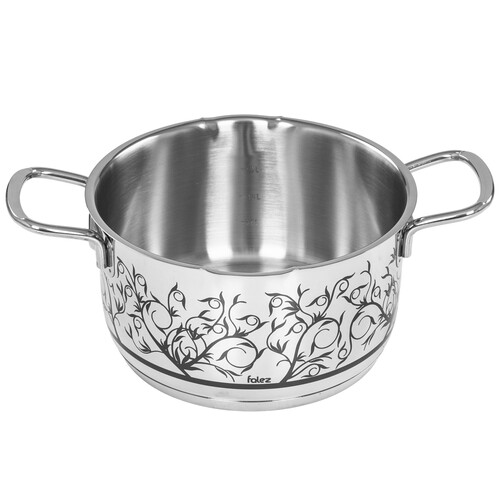 Купить Кастрюля Dariis Isilti ISL-719 2.5 л 18 см серебристый  9174058. Характеристики, отзывы и цены в Донецке