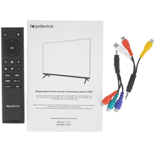 Купить 50" (127 см) Телевизор Topdevice TDTV50CS08U черный  9239253. Характеристики, отзывы и цены в Донецке