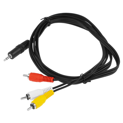 Купить Кабель   Telecom jack 3.5 мм - 3RCA черный  5471366. Характеристики, отзывы и цены в Донецке