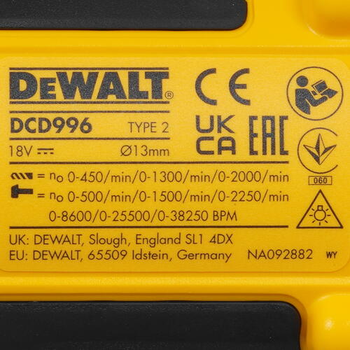 Купить Дрель-шуруповерт DeWalt DCD996NT XR FLEXVOLТ 18/54V  , Без ЗУ, Без АКБ  5437937. Характеристики, отзывы и цены в Донецке