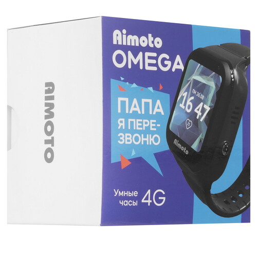 Купить Детские часы Кнопка Жизни Aimoto Omega 4G черный  5448505. Характеристики, отзывы и цены в Донецке