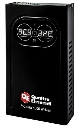 Купить Стабилизатор напряжения Quattro Elementi Stabilia 1000 W-Slim  9115111. Характеристики, отзывы и цены в Донецке