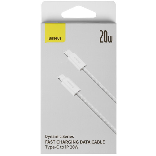Купить Кабель круглый Baseus Lightning 8-pin - USB Type-C белый 1 м  9260659. Характеристики, отзывы и цены в Донецке