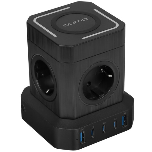 Купить Сетевой фильтр Qumo Power Block System PD1 SFU2PD черный  5489821. Характеристики, отзывы и цены в Донецке