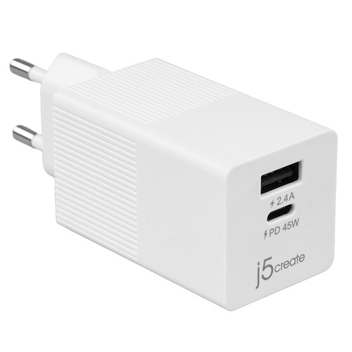 Купить Сетевое зарядное устройство J5 Create JUP2445 белый  9105314. Характеристики, отзывы и цены в Донецке