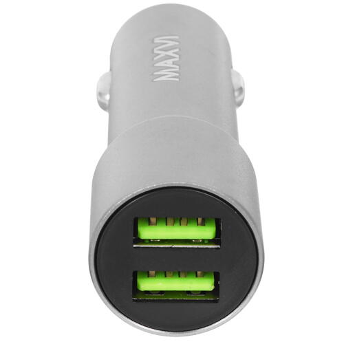 Купить Автомобильное ЗУ Maxvi CCM-M242 серебристый  5366931. Характеристики, отзывы и цены в Донецке