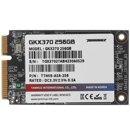 Купить 256 ГБ MSATA накопитель Tammuz GKX370 [TGX37256A58]  4764725. Характеристики, отзывы и цены в Донецке