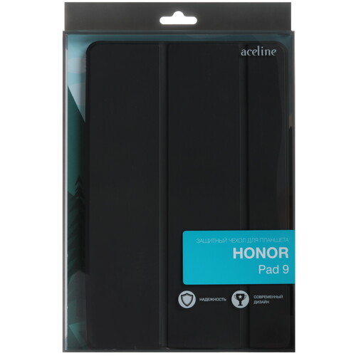 Купить Чехол-книжка Aceline Streak для HONOR Pad 9 черный  5610076. Характеристики, отзывы и цены в Донецке